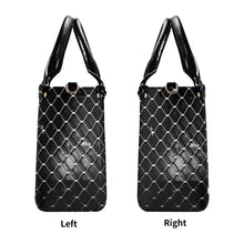 Load image into Gallery viewer, 45 Dgr Black Logo &amp; Black Screen Multiple Sizes Upgraded Luxury Women PU Leather Handbag
