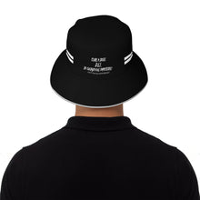 Load image into Gallery viewer, Cure 4 Doge White Logo &amp; Stripes Reflective Bucket Hat
