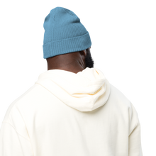 Load image into Gallery viewer, DCYG  NERDS Black Logo  Organic ribbed beanie
