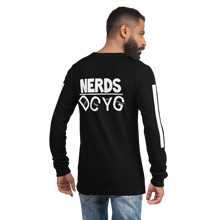 Load image into Gallery viewer, DCYG NERDS White Logo  Unisex Long Sleeve Tee
