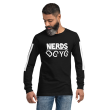 Load image into Gallery viewer, DCYG NERDS White Logo  Unisex Long Sleeve Tee
