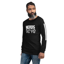 Load image into Gallery viewer, DCYG NERDS White Logo  Unisex Long Sleeve Tee
