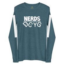 Load image into Gallery viewer, DCYG NERDS White Logo  Unisex Long Sleeve Tee
