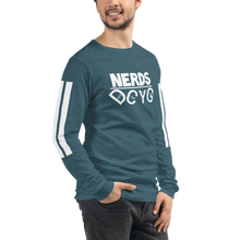 Load image into Gallery viewer, DCYG NERDS White Logo  Unisex Long Sleeve Tee
