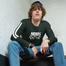 Load image into Gallery viewer, DCYG NERDS White Logo  Unisex Long Sleeve Tee
