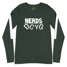 Load image into Gallery viewer, DCYG NERDS White Logo  Unisex Long Sleeve Tee
