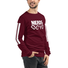 Load image into Gallery viewer, DCYG NERDS White Logo  Unisex Long Sleeve Tee
