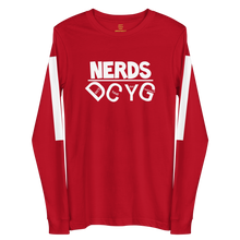 Load image into Gallery viewer, DCYG NERDS White Logo  Unisex Long Sleeve Tee
