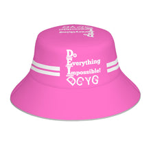 Load image into Gallery viewer, DCYG DEI 24 White &amp; Pink  Bucket Hat
