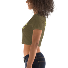 Load image into Gallery viewer, DCYG DEI Yellow &amp; Brown Women’s Crop Tee
