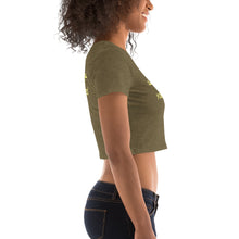Load image into Gallery viewer, DCYG DEI Yellow &amp; Brown Women’s Crop Tee
