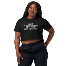 Load image into Gallery viewer, DCYG DEI Women’s crop top
