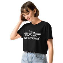 Load image into Gallery viewer, DCYG DEI Women’s crop top
