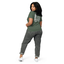 Load image into Gallery viewer, DCYG  DEI 24 White Logo Women’s high-waisted t-shirt
