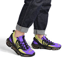Load image into Gallery viewer, DCYG X2 Purple &amp; Gold Air Max React Sneakers - Black
