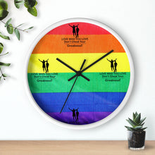 Load image into Gallery viewer, LGBTQ Wall clock
