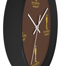 Load image into Gallery viewer, Brown &amp; Gold Wall Clock
