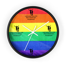 Load image into Gallery viewer, LGBTQ Wall clock
