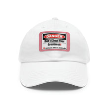 Load image into Gallery viewer, Don't Cheat Your Greatness, Dangerous, Dad Hat with Leather Patch
