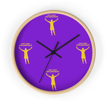 Load image into Gallery viewer, LA Purple  &amp; Gold Wall clock
