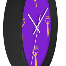 Load image into Gallery viewer, LA Purple  &amp; Gold Wall clock
