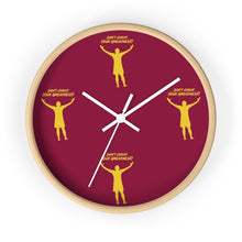 Load image into Gallery viewer, Burgandy &amp; Gold Wall clock
