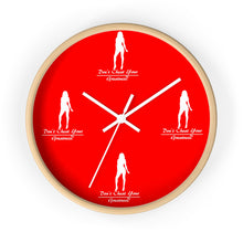 Load image into Gallery viewer, Women's Red &amp; White Wall clock
