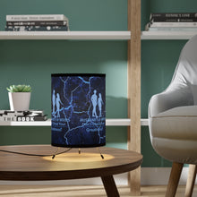 Load image into Gallery viewer, Husband's and Wive's Tripod Lamp with High-Res Printed Shade, US\CA plug
