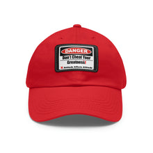 Load image into Gallery viewer, Don't Cheat Your Greatness, Dangerous, Dad Hat with Leather Patch
