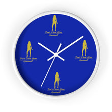 Load image into Gallery viewer, Womens Blue &amp; Gold Wall clock
