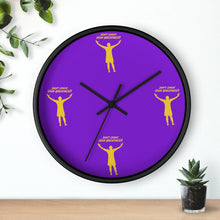 Load image into Gallery viewer, LA Purple  &amp; Gold Wall clock

