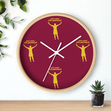 Load image into Gallery viewer, Burgandy &amp; Gold Wall clock
