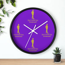 Load image into Gallery viewer, Purple &amp; Gold Wall clock
