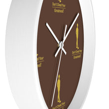 Load image into Gallery viewer, Brown &amp; Gold Wall Clock
