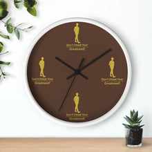 Load image into Gallery viewer, Brown &amp; Gold Wall Clock
