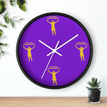 Load image into Gallery viewer, LA Purple  &amp; Gold Wall clock
