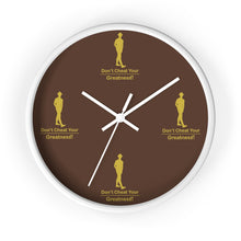 Load image into Gallery viewer, Brown &amp; Gold Wall Clock
