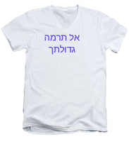 Load image into Gallery viewer, Hebrew - Men's V-Neck T-Shirt
