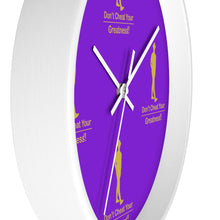 Load image into Gallery viewer, Purple &amp; Gold Wall clock
