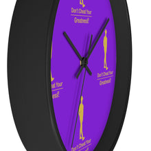 Load image into Gallery viewer, Purple &amp; Gold Wall clock
