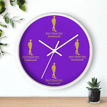 Load image into Gallery viewer, Purple &amp; Gold Wall clock
