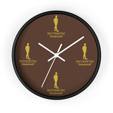 Load image into Gallery viewer, Brown &amp; Gold Wall Clock
