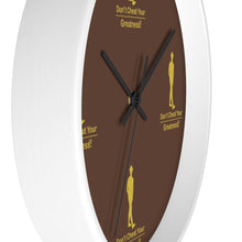 Load image into Gallery viewer, Brown &amp; Gold Wall Clock
