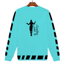 Load image into Gallery viewer, Arabic  Women's All Over Print Sweater
