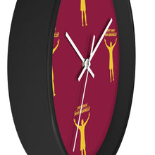 Load image into Gallery viewer, Burgandy &amp; Gold Wall clock

