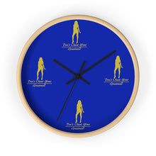 Load image into Gallery viewer, Womens Blue &amp; Gold Wall clock
