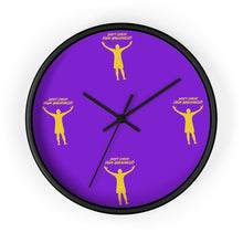 Load image into Gallery viewer, LA Purple  &amp; Gold Wall clock
