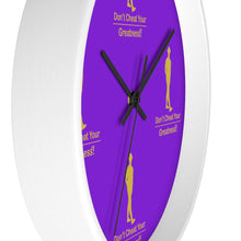 Load image into Gallery viewer, Purple &amp; Gold Wall clock
