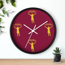 Load image into Gallery viewer, Burgandy &amp; Gold Wall clock
