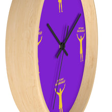 Load image into Gallery viewer, LA Purple  &amp; Gold Wall clock
